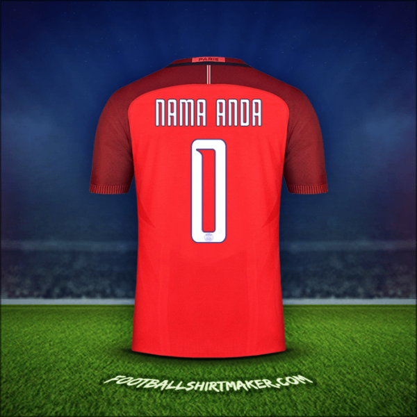 Jersey Paris Saint Germain Cup 2016/17 Alternatif -  nama anda - 0
