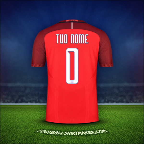 Maglia Paris Saint Germain Cup 2016/17 Seconda -  tuo nome - 0