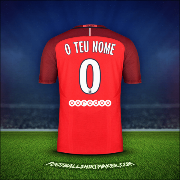Camisola Paris Saint Germain 2016/17 Alternativa -  o teu nome - 0
