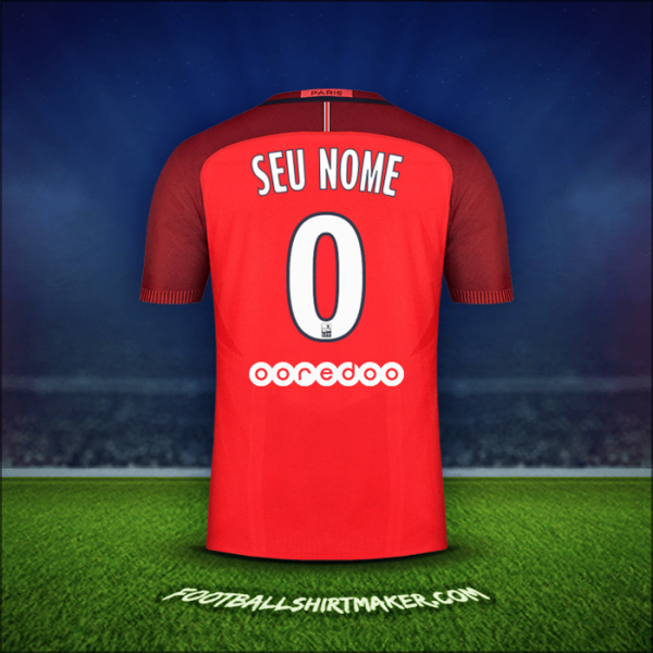 Camisa Paris Saint Germain 2016/17 Alternativa -  seu nome - 0