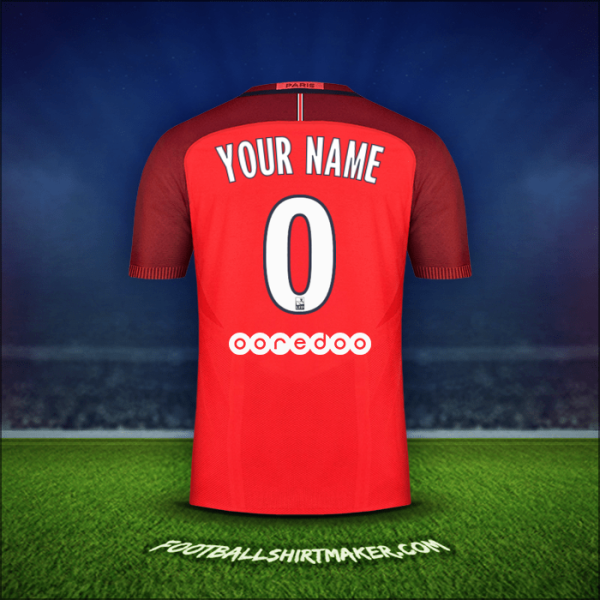 Shirt Paris Saint Germain 2016/17 Away -  your name - 0