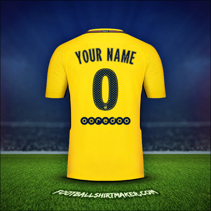 Shirt Paris Saint Germain 2017/18 Away -  your name - 0
