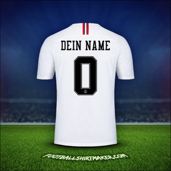 Trikot Paris Saint Germain Jordan 2018/19 Auswärts -  dein name - 0