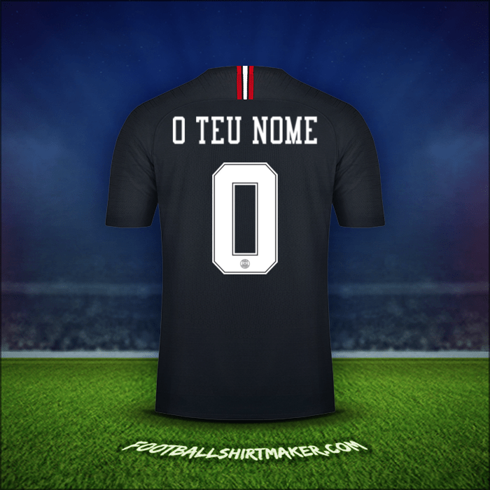 Camisola Paris Saint Germain Jordan 2018/19 -  o teu nome - 0