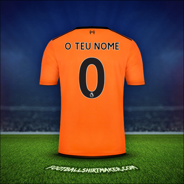 Camisola Liverpool FC 2017/18 Terceira -  o teu nome - 0