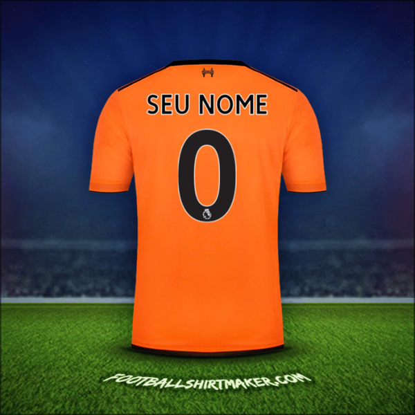 Camisa Liverpool FC 2017/18 Terceira -  seu nome - 0