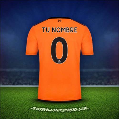 Camiseta Liverpool FC 2017/18 Tercera -  tu nombre - 0