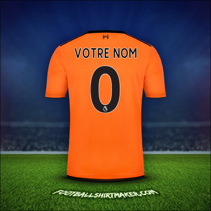 Maillot Liverpool FC 2017/18 Troisième -  votre nom - 0