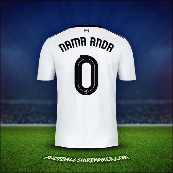 Jersey Liverpool FC Cup 2017/18 Alternatif -  nama anda - 0