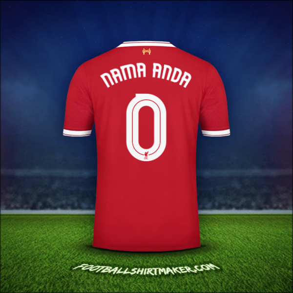 Jersey Liverpool FC Cup 2017/18 -  nama anda - 0