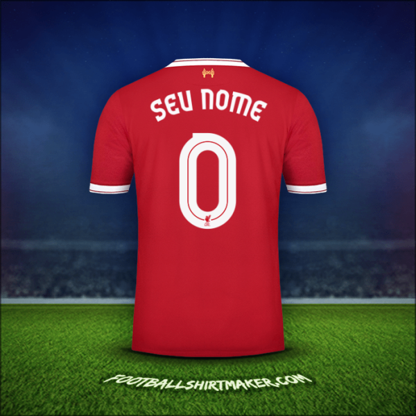 Camisa Liverpool FC Cup 2017/18 -  seu nome - 0