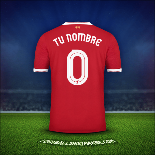 Camiseta Liverpool FC Cup 2017/18 -  tu nombre - 0