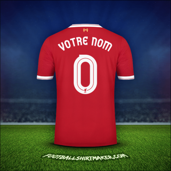 Maillot Liverpool FC Cup 2017/18 -  votre nom - 0