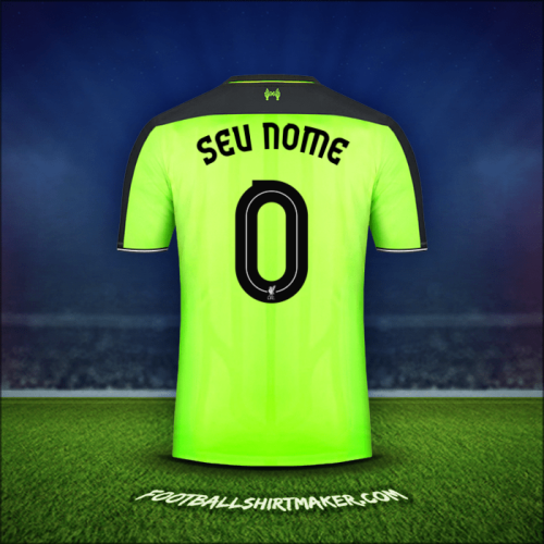 Camisa Liverpool FC Cup 2016/17 Terceira -  seu nome - 0