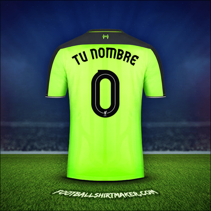 Jersey Liverpool FC Cup 2016/17 Tercera -  tu nombre - 0