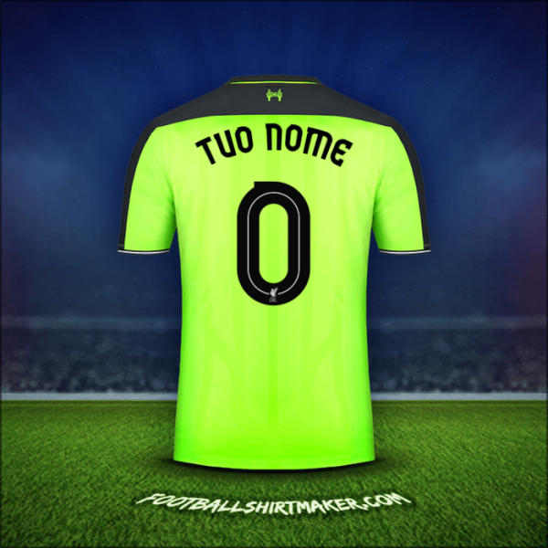 Maglia Liverpool FC Cup 2016/17 Terza -  tuo nome - 0