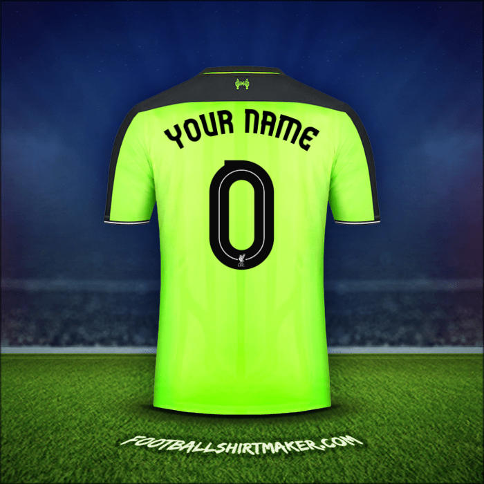 Shirt Liverpool FC Cup 2016/17 Third -  your name - 0