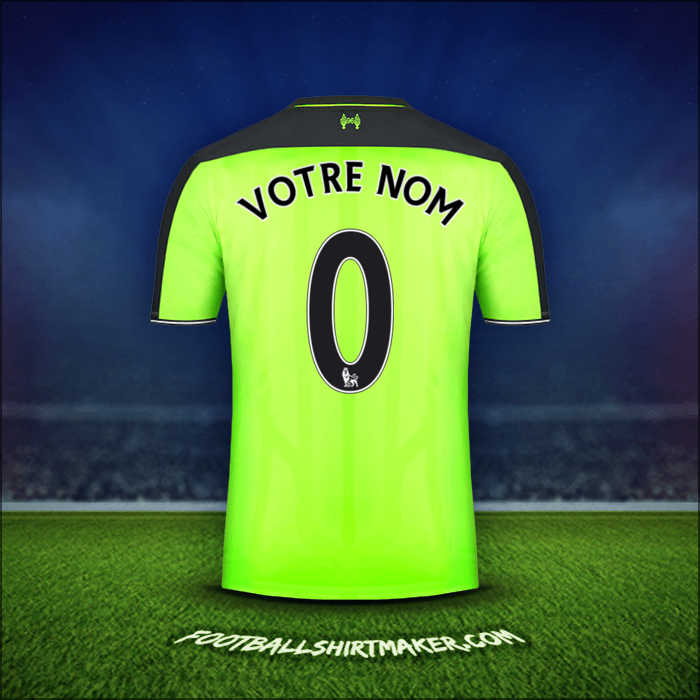Maillot Liverpool FC 2016/17 Troisième -  votre nom - 0