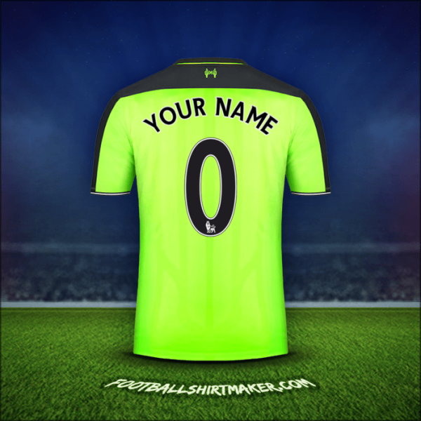 Shirt Liverpool FC 2016/17 Third -  your name - 0