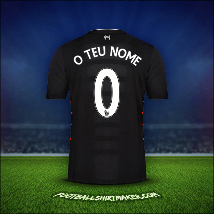 Camisola Liverpool FC 2016/17 Alternativa -  o teu nome - 0