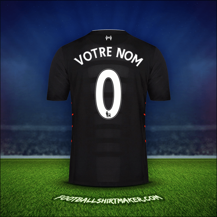Maillot Liverpool FC 2016/17 Extérieur -  votre nom - 0