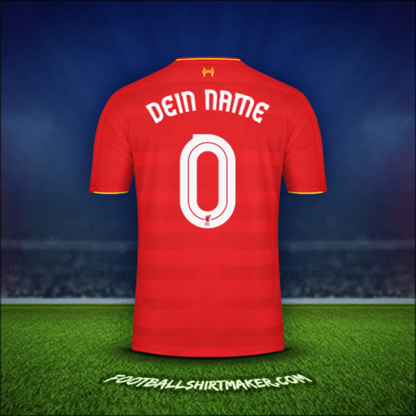 Trikot Liverpool FC Cup 2016/17 -  dein name - 0