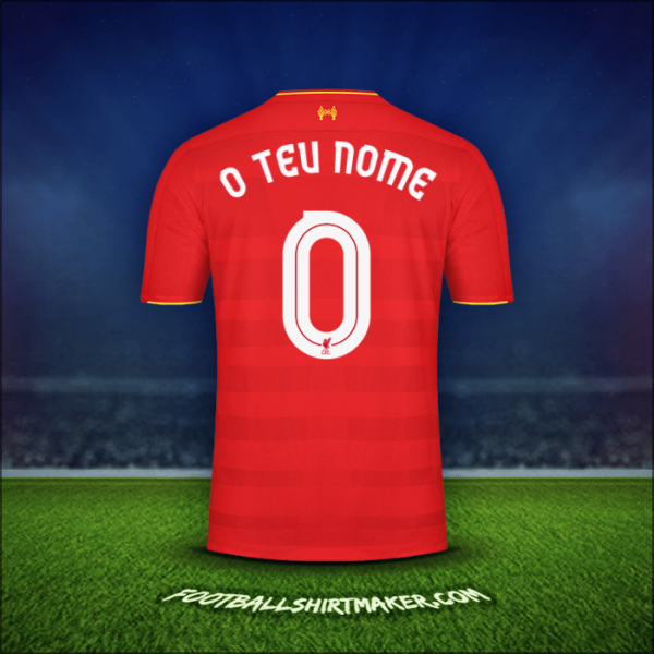 Camisola Liverpool FC Cup 2016/17 -  o teu nome - 0