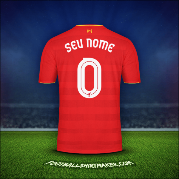 Camisa Liverpool FC Cup 2016/17 -  seu nome - 0