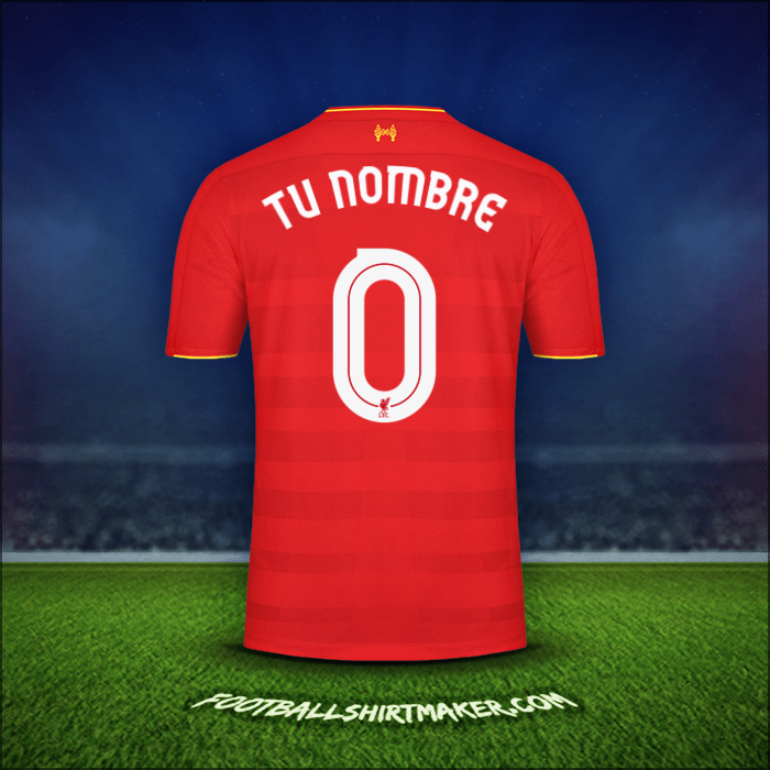 Camiseta Liverpool FC Cup 2016/17 -  tu nombre - 0