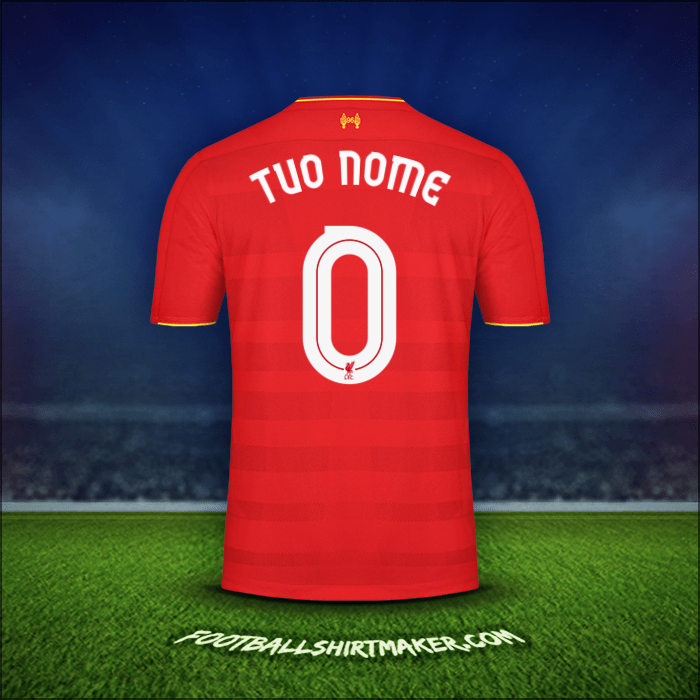 Maglia Liverpool FC Cup 2016/17 -  tuo nome - 0
