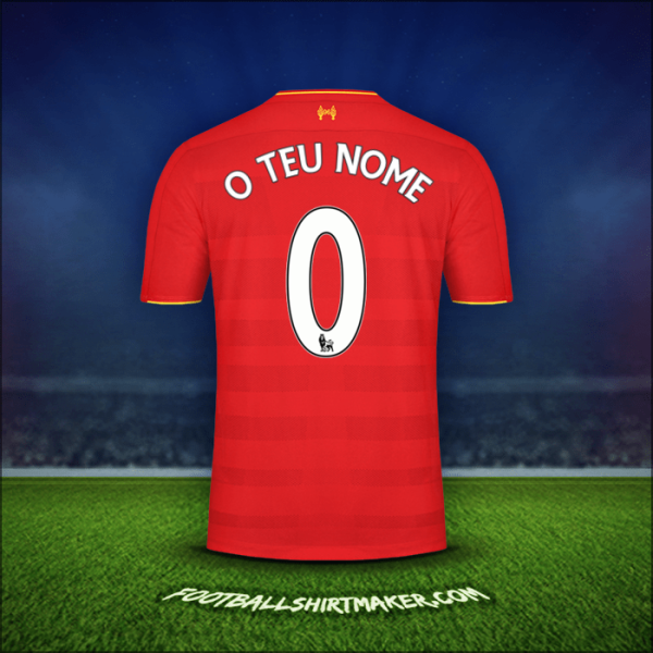 Camisola Liverpool FC 2016/17 -  o teu nome - 0