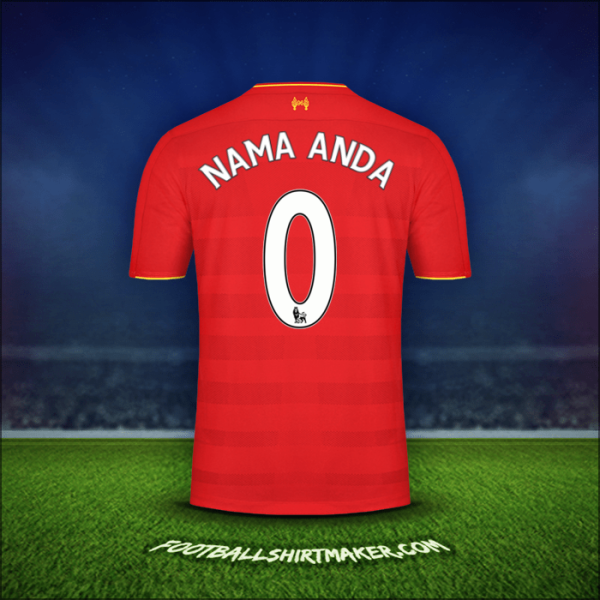 Jersey Liverpool FC 2016/17 -  nama anda - 0
