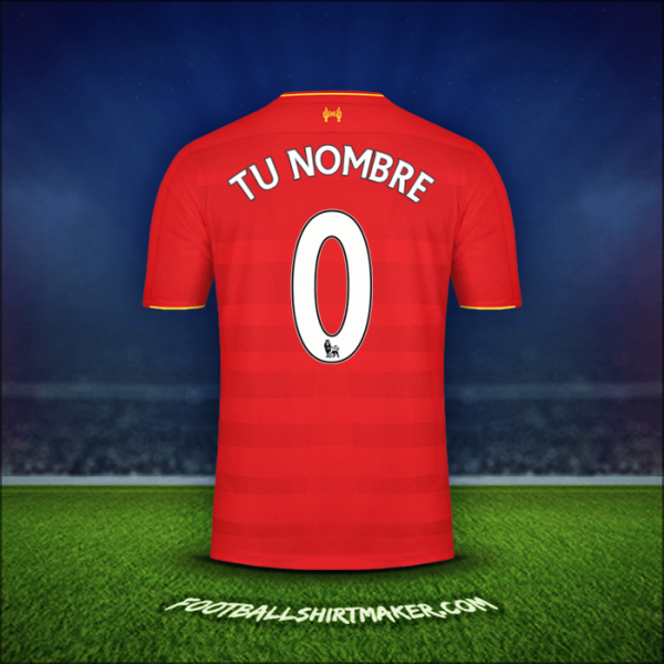 Camiseta Liverpool FC 2016/17 -  tu nombre - 0