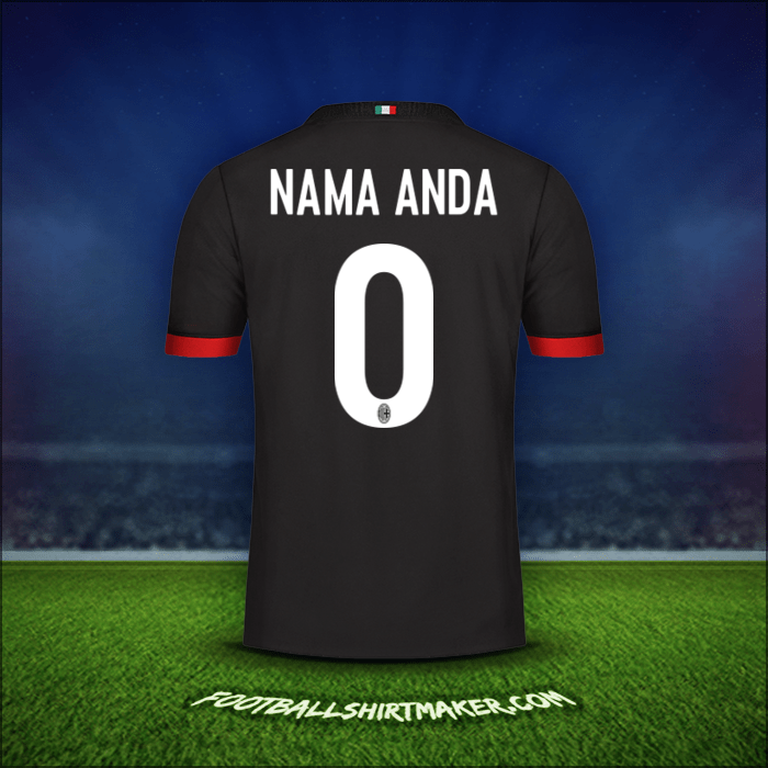 Jersey AC Milan 2017/18 Ketiga -  nama anda - 0