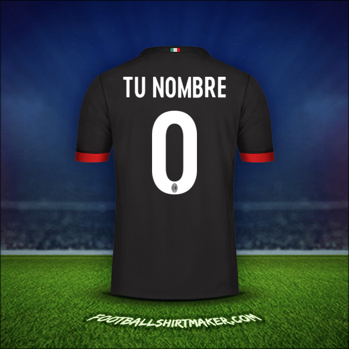 Jersey AC Milan 2017/18 Tercera -  tu nombre - 0
