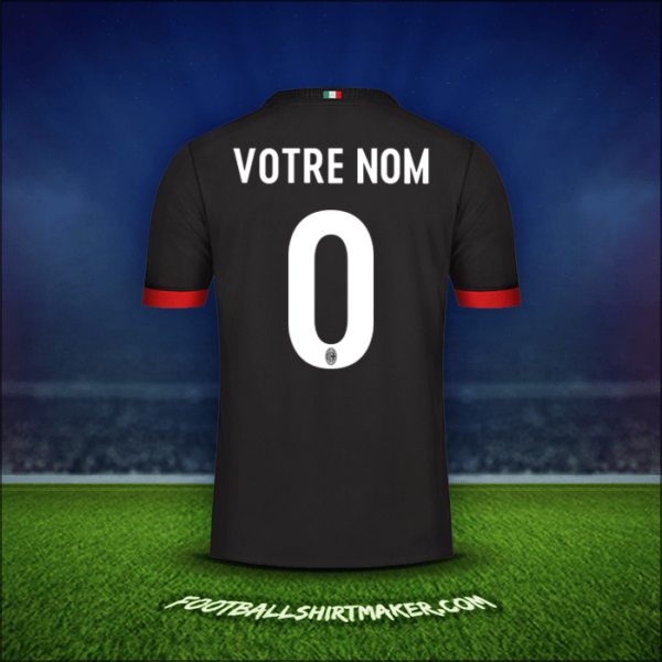 Maillot AC Milan 2017/18 Troisième -  votre nom - 0