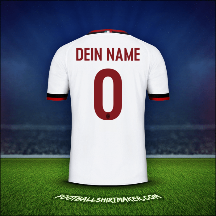 Trikot AC Milan 2017/18 Auswärts -  dein name - 0