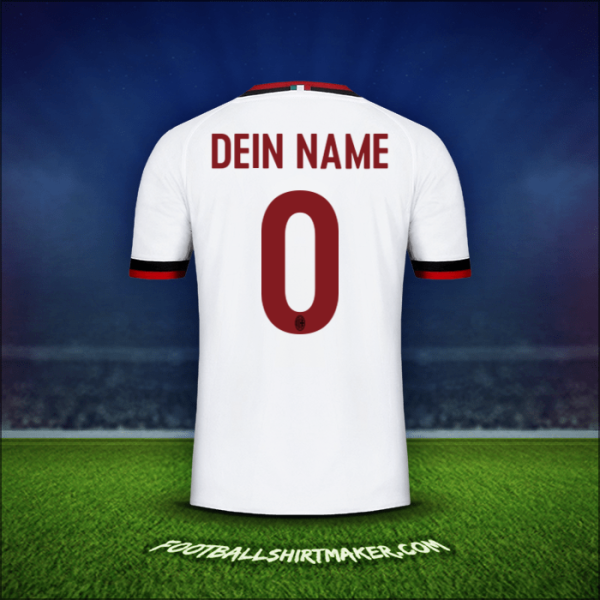 Trikot AC Milan 2017/18 Auswärts -  dein name - 0