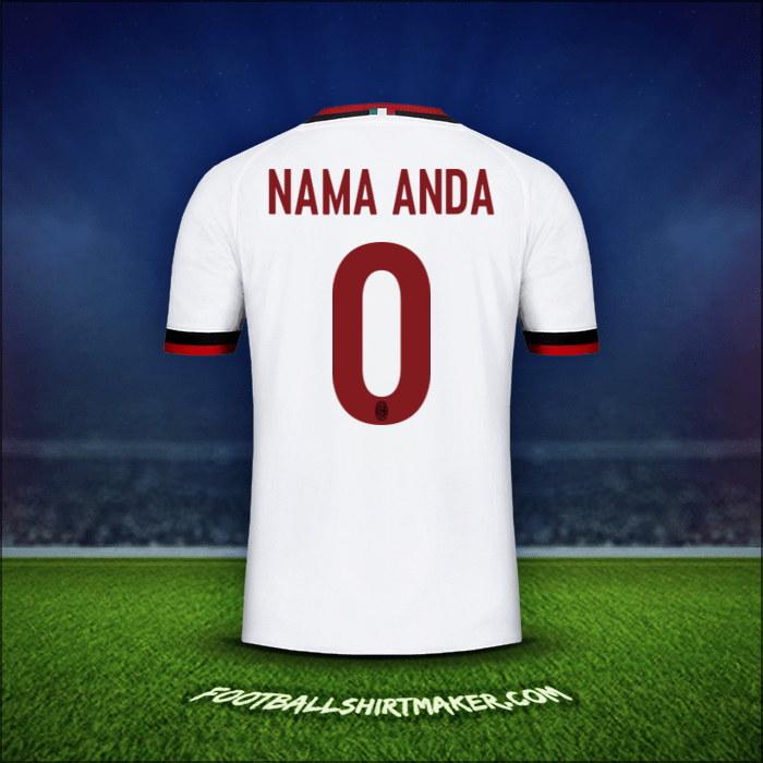 Jersey AC Milan 2017/18 Alternatif -  nama anda - 0