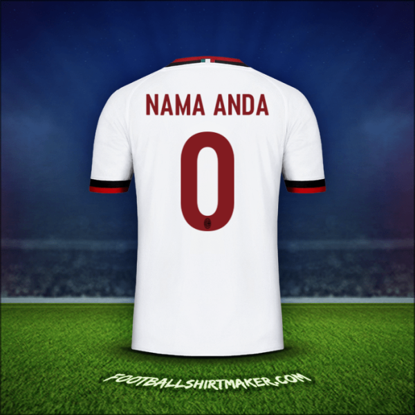 Jersey AC Milan 2017/18 Alternatif -  nama anda - 0