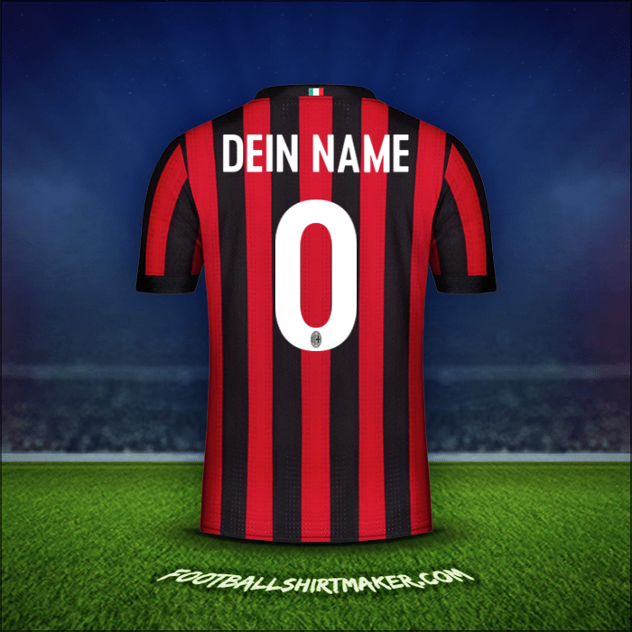 Trikot AC Milan 2017/18 -  dein name - 0