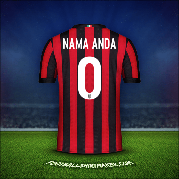 Jersey AC Milan 2017/18 -  nama anda - 0