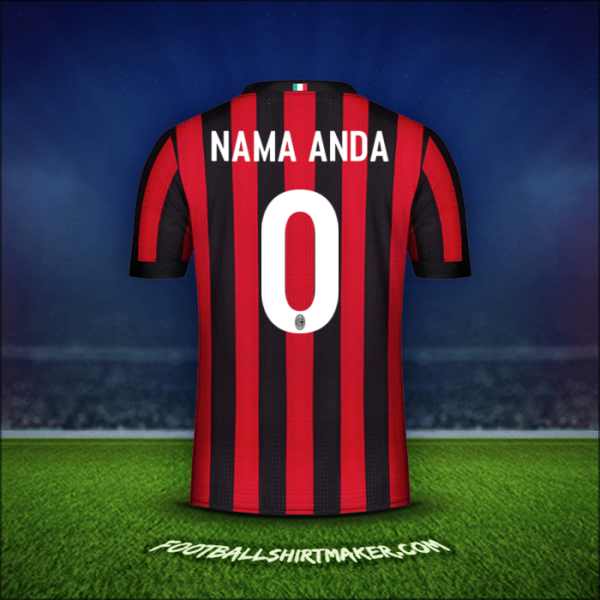 Jersey AC Milan 2017/18 -  nama anda - 0