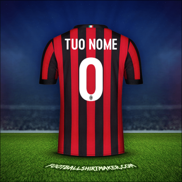Maglia AC Milan 2017/18 -  tuo nome - 0