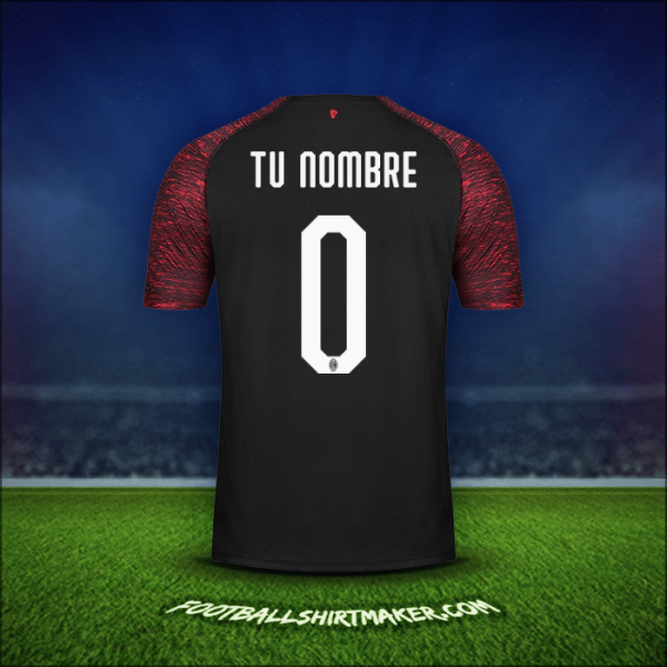 Jersey AC Milan 2018/19 Tercera -  tu nombre - 0