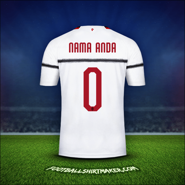 Jersey AC Milan 2018/19 Alternatif -  nama anda - 0