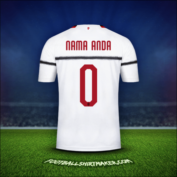 Jersey AC Milan 2018/19 Alternatif -  nama anda - 0