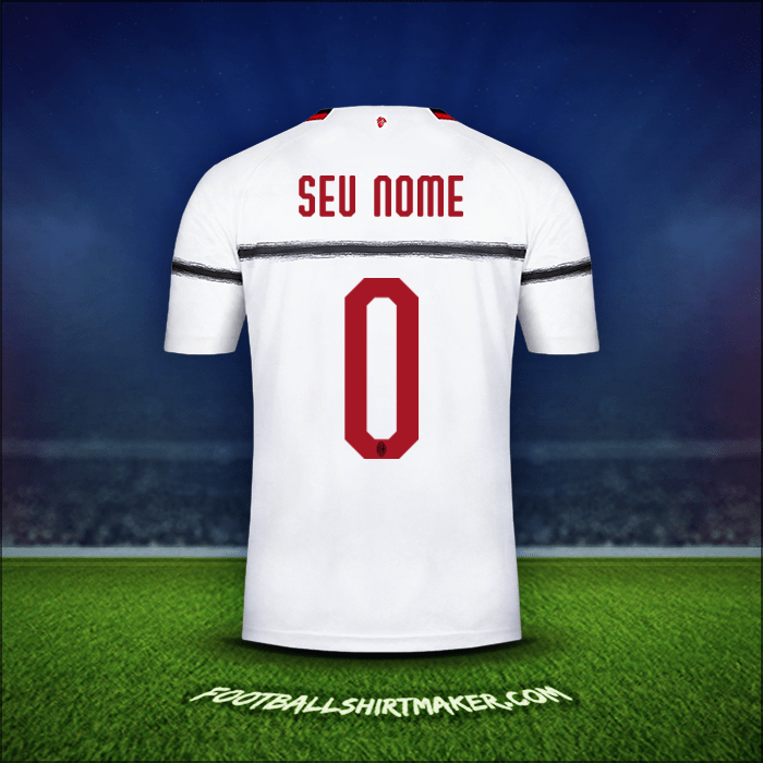 Camisa AC Milan 2018/19 Alternativa -  seu nome - 0