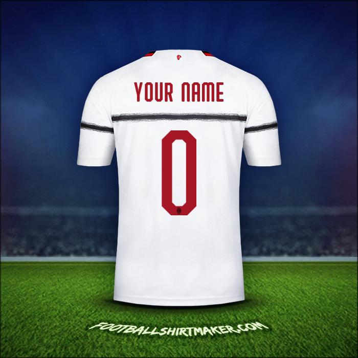 Jersey AC Milan 2018/19 Away -  your name - 0