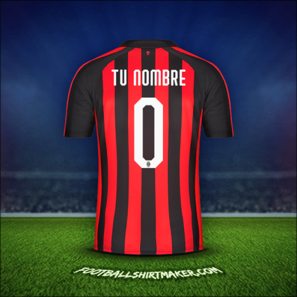 Camiseta AC Milan 2018/19 -  tu nombre - 0
